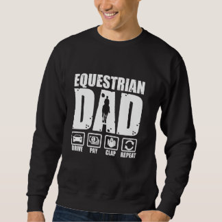 Sudadera Funny ecuestre papá caballo jinete padre Humor Fat