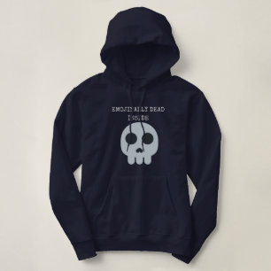 Sudadera Funny emoji del cráneo oscuro