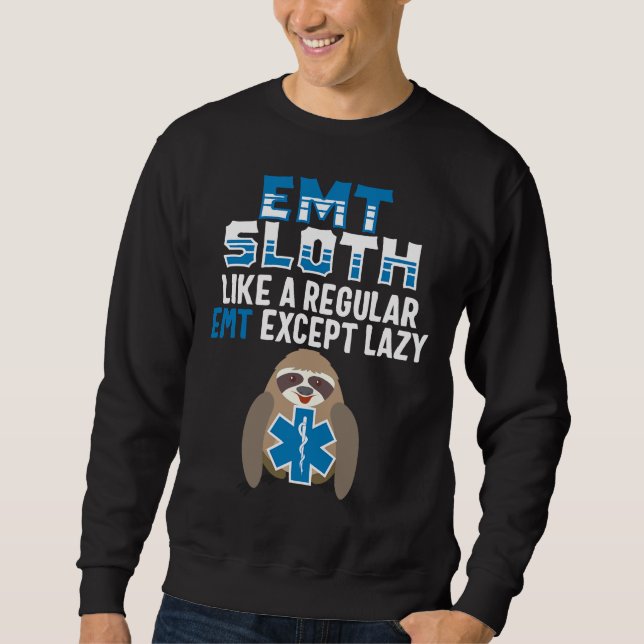 Sudadera Funny Emt Sloth (Anverso)