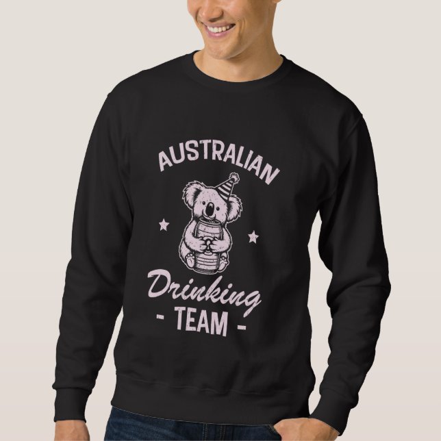 Sudadera Funny equipo australiano de bebidas Australia Koal (Anverso)