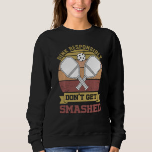Sudadera Funny Equipo de Pickleball Clothing Dink Responsab