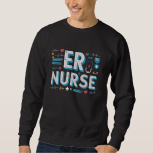 Sudadera Funny er enfermero sala de emergencias enfermería