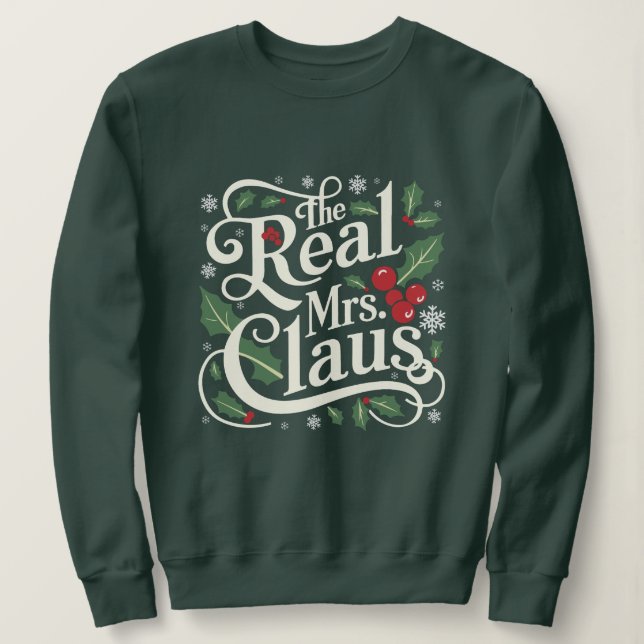 Sudadera Funny Family Navidades Tees | La verdadera señora  (Anverso del diseño)