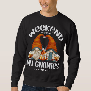 Sudadera Funny fin de semana Gnomes Bourbon Lover Cute Gnom