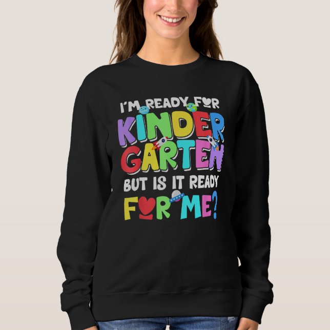 Sudadera Funny First Day Of Kindergarten Kids Back To Schoo (Anverso)