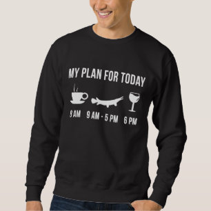 Sudadera Funny Fishing Alligator Gar Fish Angler My Plan Fo