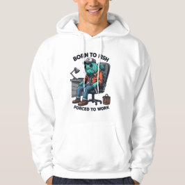 Sudadera Funny Fishing Forced to Work Hoodie
