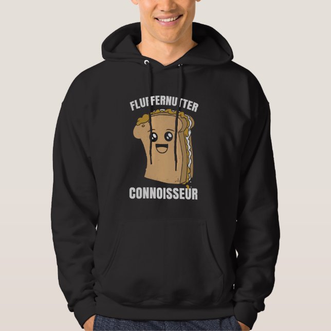 Sudadera Funny Fluffernutter Connoisseur Peanut Butter Mars (Anverso)
