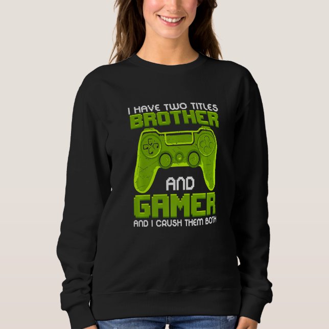 Sudadera Funny Gaming Brothers Son Video Gamer Gifts for Bo (Anverso)