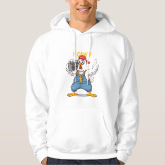 Sudadera Funny Gangsta Chicken Hoodie F CAW F Hip Hop Style
