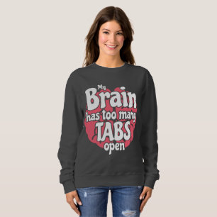 Sudadera Funny Geek Mi Cerebro Tiene Demasiadas Tabletas Ab