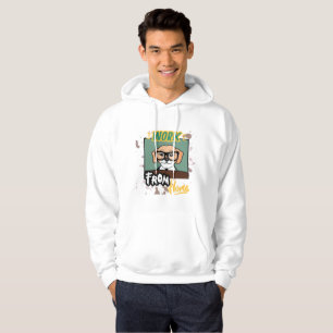 Sudadera Funny Geeky Dog Work from Home Hoodie