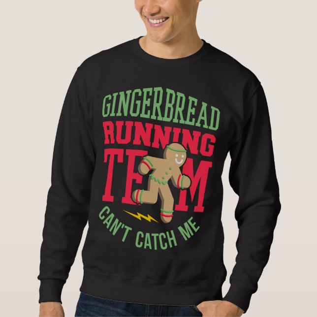 Sudadera Funny Gingerbread Running Team Navidades (Anverso)
