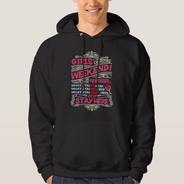 Sudadera Funny Girls weekend Trip Getaway Vacation (Anverso)