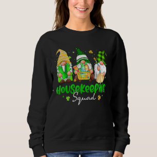 Sudadera Funny Gnome Housekeeper Squad St Patr
