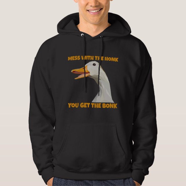 Sudadera Funny Goose Lover Gift Honk Goose Easily Distracte (Anverso)