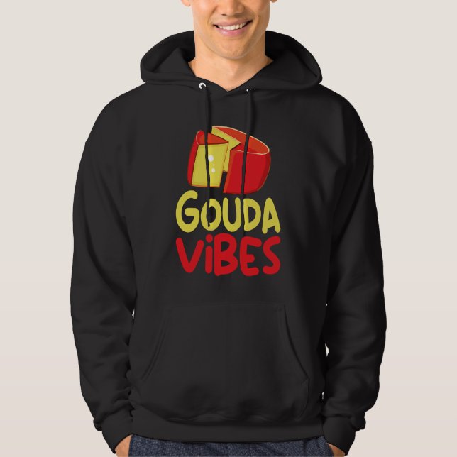 Sudadera Funny Gouda Lover Cheesus More Cheese Brie Gouda V (Anverso)