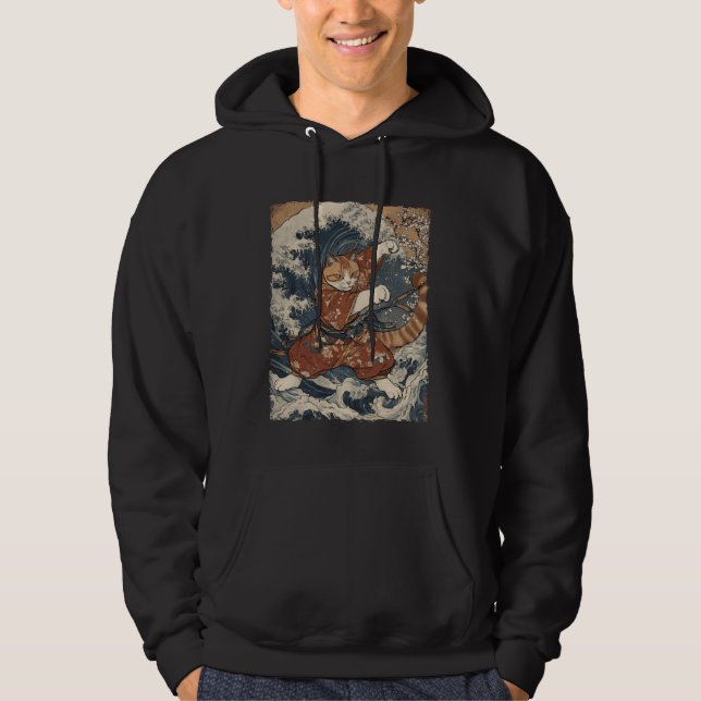 Sudadera Funny Graphic Cat Japanese Anime (Anverso)