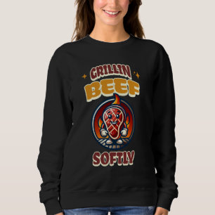 Sudadera Funny Grillin Beef Softly Grill BBQ Steak Grill