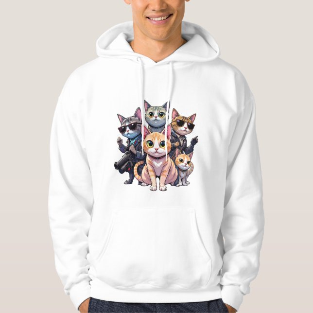 Sudadera Funny Guay Cat Pullover para aficionados al gato y (Anverso)