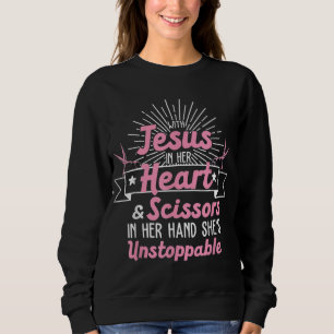 Sudadera Funny Hairdresser diseña Chicas Mujeres Cristianas