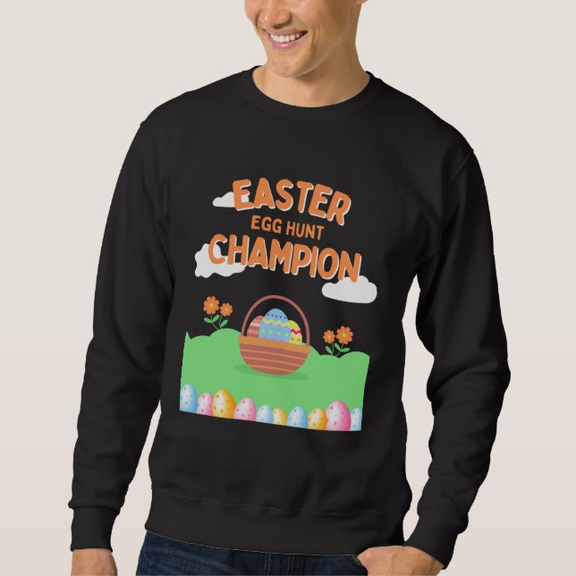 Sudadera Funny Happy Easter Egg Hunt Cute Bunny Ears Sister (Anverso)