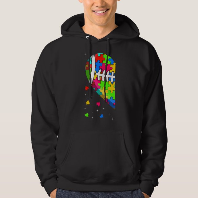 Sudadera Funny Heart Autism Awareness Support Love (Anverso)