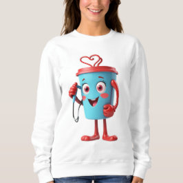 Sudadera Funny Heart Coffee Sweatshirt