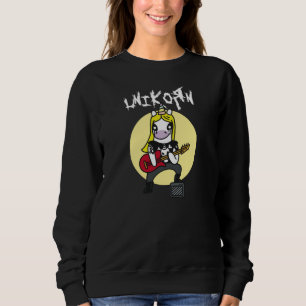 Sudadera Funny Heavy Metalizado Unicorn