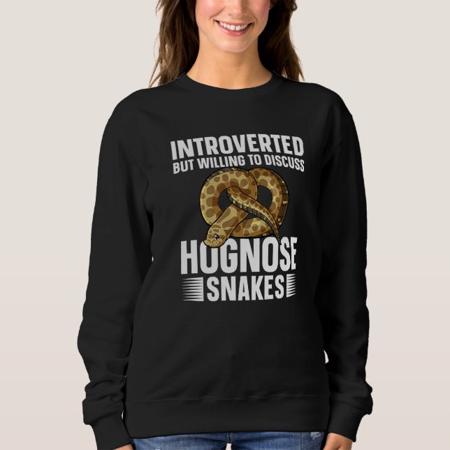 Sudadera Funny Hognose Snake Western Hognose Snake Lover Pr (Anverso)