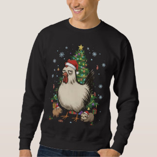 Sudadera Funny Holiday Chicken with Capybara & Sloth 