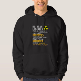 Sudadera Funny Hoodie de definición de ingeniero nuclear