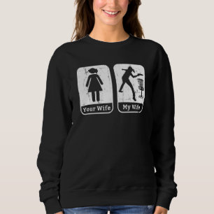 Sudadera Funny Husband Frisbee Disk Wife Disk Lover