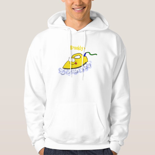 Sudadera Funny ilustracion de lavandería de hierro personal (Anverso)