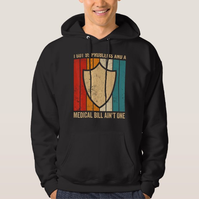 Sudadera Funny Insurance Agent Broker Problema Ley Médica (Anverso)