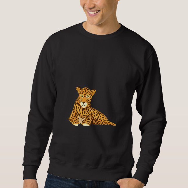 Sudadera Funny Jaguar Painting Pullover (Anverso)