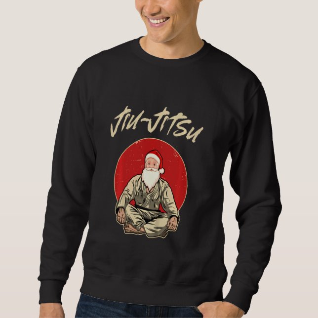 Sudadera Funny Jiu Jitsu Santa Mma Bjj Pajamas Ch (Anverso)