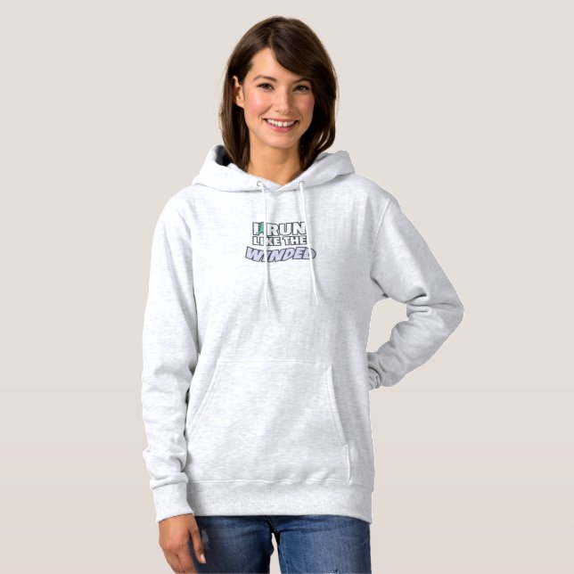 Sudadera Funny Jogger Runner Que Corro Como El Viento Corre (Anverso completo)