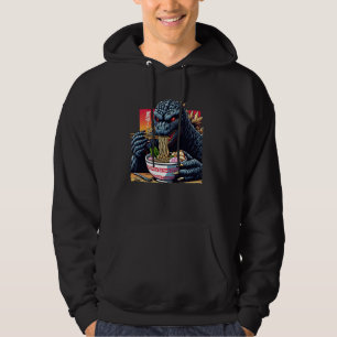 Sudadera Funny Kaiju comiendo Ramen Monstruo japonés Lover 