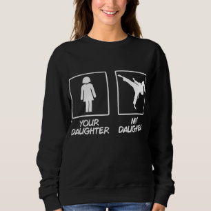 Sudadera Funny Karate Mom Martial Arts Hija Black Belt