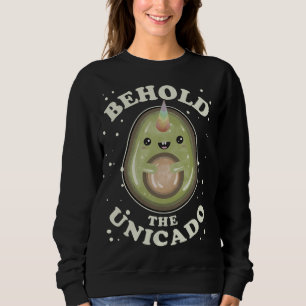 Sudadera Funny Kawaii Aguacate Unicorn Fruta Otaku japonesa
