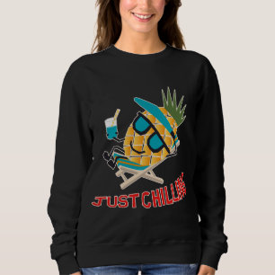 Sudadera Funny Kawaii Summer de la fruta fresca de piña Gua