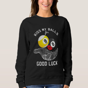 Sudadera Funny Kiss Billiard Balls Ocho Ball Player Snooke
