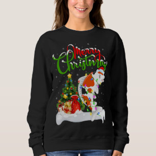 Sudadera Funny Koi Fish Lover Xmas Encendiendo Navidades Ko