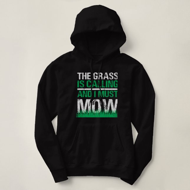 Sudadera Funny Lawn Mower La Grass Llama Yard Work La (Diseño del anverso)