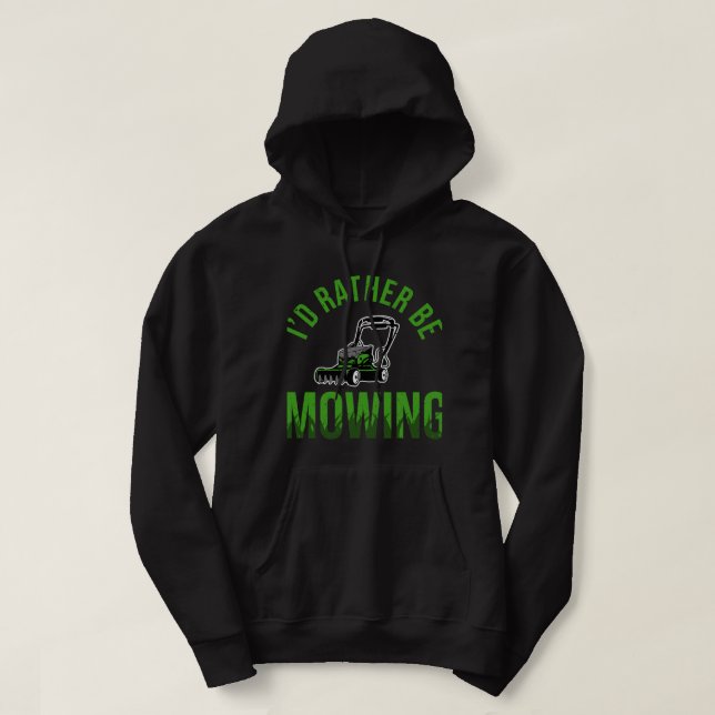 Sudadera Funny Lawn Mower Prefiere Ser Maulladora De La Ley (Diseño del anverso)
