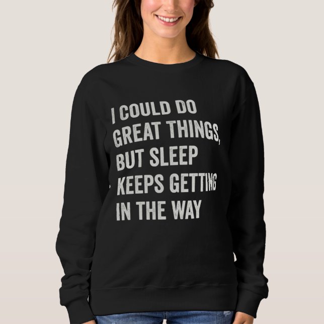 Sudadera Funny Lazy Procrastinator Quote (Anverso)