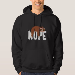 Sudadera Funny Lazy Sloth Nope Cute Sloth