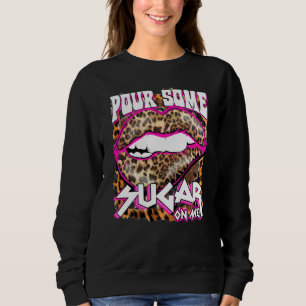 Sudadera Funny Leopardo Hot Pink Pour Un Poco De Azúcar Sob