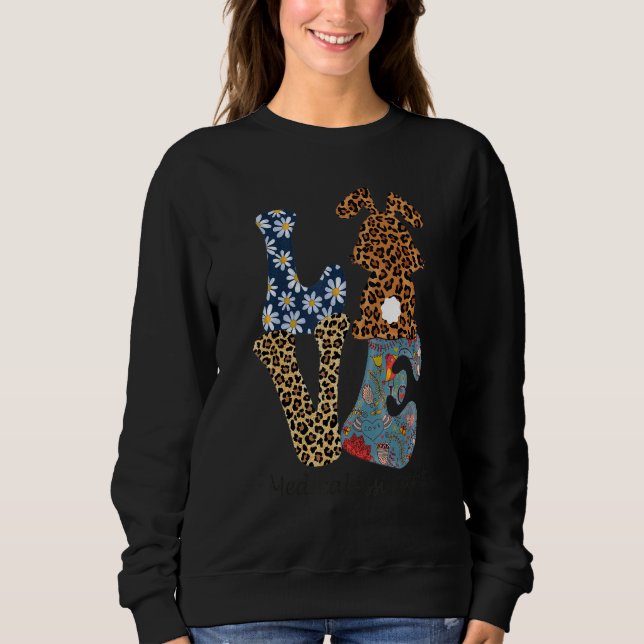 Sudadera Funny Love Bunny Medical Assistant Leopard Happy E (Anverso)